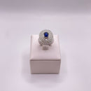 Anello con zaffiro