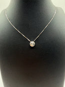 Collana punto luce con diamante