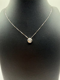 Collana punto luce con diamante