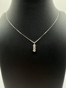 Collana trilogy in oro bianco e diamanti