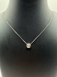 Collana punto luce con diamante